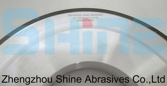 3Α1 500 mm διαμαντένιος τροχός ρητίνης για την τριβή HVOF καρβιδίων