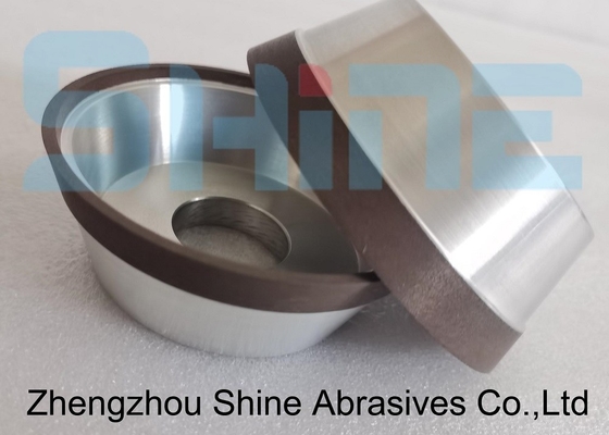 100mm 11V9-70° ρητίνη σύνδεση διαμαντένιο κύπελλο τροχούς για την οξύτητα καρβιδίου