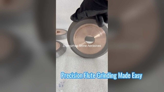 Τροχός λείανσης CNC 1V1 Διαμαντένιος τροχός για στρογγυλά εργαλεία καρβιδίου Fluting