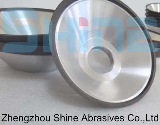 11V9 σχήμα μπολ ρητίνη δεσμός διαμάντι / CBN γρίφοντας τροχό από ανοξείδωτο χάλυβα