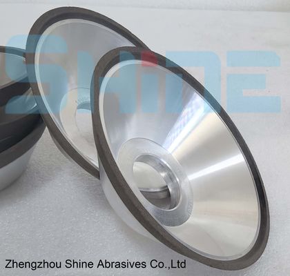 11V9 σχήμα μπολ ρητίνη δεσμός διαμάντι / CBN γρίφοντας τροχό από ανοξείδωτο χάλυβα