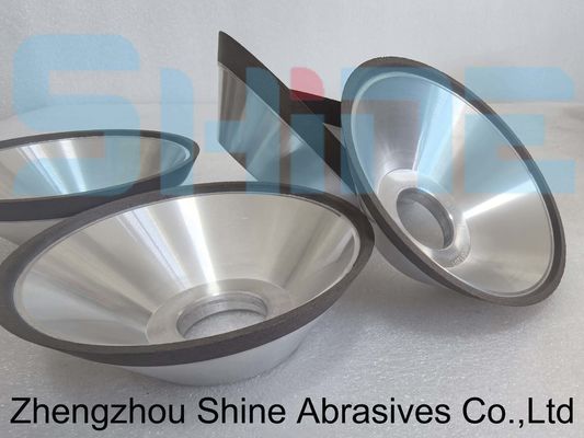 11V9 σχήμα μπολ ρητίνη δεσμός διαμάντι / CBN γρίφοντας τροχό από ανοξείδωτο χάλυβα