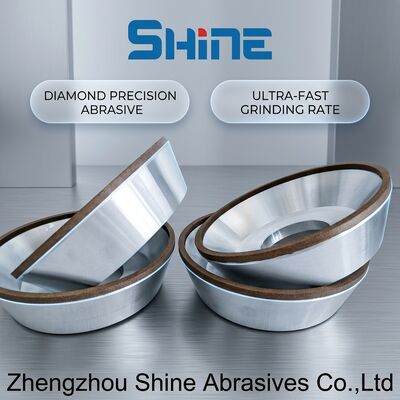 Τροχοί λείανσης διαμαντιού με ρητινώδη συνδετικό 12A2 σε σχήμα πιάτου, για λείανση