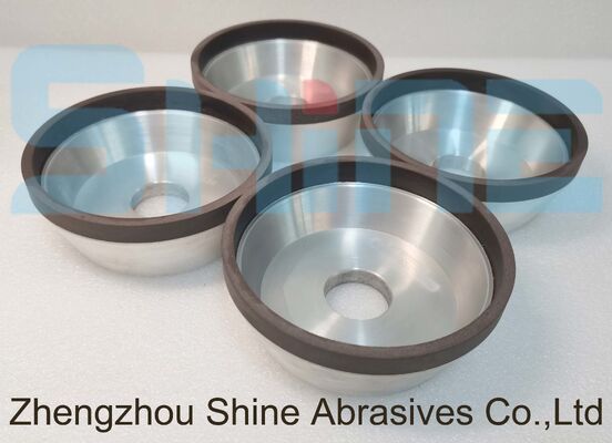 6A2 Ρητίνη Bond Diamond Cup Τροχός 100mm D151 Grit Glass Edge Grinding RoHS Compliant Manufacturing