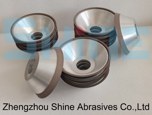 6A2 Ρητίνη Bond Diamond Cup Τροχός 100mm D151 Grit Glass Edge Grinding RoHS Compliant Manufacturing