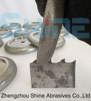 127mm 5 ιντσών ηλεκτροπλασμένο CBN Band Saw Sharpening Wheel Δοντιτικό προφίλ προσαρμοσμένο ανά σχέδιο λεπίδας